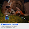 Miniatyrbilde 6 av 8: Nattlampe Bluetooth-høyttaler, LED-lys blinkende bærbar