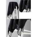 Miniatyrbilde 4 av 7: MaaMgic Dame Skjerf Varmt Høst Enkelt Bomull med Kvaster/Frynser, 40+ Farger Enkle & Rutete Pashmina XL Skjerf Stole Gjenbrukbar
