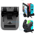 Miniatyrbild 5 av 5: Laddare för Switch Pro-kontroller för Nintendo Switch Laddningsdockningsstation Stativ med LED-laddningsindikator