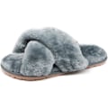 Miniatyrbild 2 av 6: Damtofflor i fuskpäls, flip-flop, öppen tå, mysiga hemmatofflor med minnesskum, S