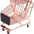 Miniatyrbilde 5 av 8: Mini Metallisk Handlekurv Supermarked Håndvogn, Bordmodell
