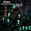 Miniatyrbild 3 av 5: Fairy Garden Tillbehörsset, Självlysande Spökträdälvor för Utomhus Uteplats Gräsmatta Gård Dekoration, Mikro Landskap Lysande i Mörker Hartsfigurer