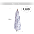 Pikkukuva 2 / 6: 30 kpl Paper Tassels -riipuksia, DIY-riipusnauha, raidallinen paperi