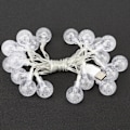 Miniatyrbillede 2 af 5: 2m 20LED USB Strømstik Metal Pære Lysstreng Dekoration Lampe til Husgård Jul Fest Varmt Hvid