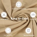 Miniatyrbild 5 av 8: Beige stretchdukar för 4 fot rektangulära bord