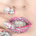 Miniatyrbillede 3 af 5: Flade Rhinestones til Neglekunst
