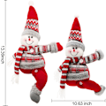 Miniatyrbillede 2 af 7: Julegardinbånd, Festlig atmosfære gardinbind med 3D snemandselementer, let at fastgøre boligindretning til stue soveværelse (2 stk.)