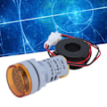 Miniatyrbillede 1 af 8: Digital Strømmåler Universal Amperemeter Signalindikatorlampe Lys AC 220V AD16‑22DSAGul
