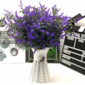 Miniatyrbillede 4 af 5: 8 Bundter Kunstige Blomster Udendørs UV-Resistente Kunstige Blomster