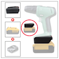 Miniatyrbillede 8 af 8: Lithium Batteriadapter Konverter 20V DCB-serie til Bosch 18V PBA Power Pack Tilbehør