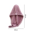 Miniatyrbillede 2 af 5: Mikrofiber Hårhåndklæde, Kvinder Absorberende Hurtigtørrende Hårhat