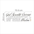 Pikkukuva 2 / 6: Grant ME The Serenity Prayer Raamatun Lainaus Vinyyli Seinätarra
