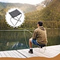Miniatyrbild 4 av 6: Mini lättvikts hopfällbar campingstol, bärbar utomhusstol för utomhusfiske, vandring, trädgårdsarbete och strand