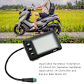 Miniatyrbilde 6 av 8: Elektrisk Sykkeldisplay 36V 48V LCD GD01 Display 5-pins Vanntett Plugg for 22,2 mm Styre