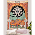 Pikkukuva 5 / 6: Tarot-seinävaate Tähti-seinävaate Keskiajan Eurooppa Arvonta Teippi