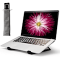 Miniatyrbild 1 av 5: Laptopstativ för skrivbord, bärbart hopfällbart stativ robust laptopstativ, ventilerat laptopstativ kompatibelt 13 14 15,6 tum MacBook Pro