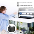Miniatyrbilde 4 av 5: 600L/H 8W Submersible Pumpe for hagevannfontene, akvarium og hydroponiske systemer, med 2 dyser, AC220-240V