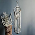 Miniatyrbillede 3 af 5: Stor drømmfangervæver i boho-stil lavet af bomuld