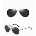 Miniatyrbillede 4 af 4: Spejl-solbriller polariserede UV-beskyttelse aviator solbriller