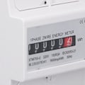 Miniatyrbillede 3 af 8: DC220V Enfase Energimåler Digital Display 4P 35mm Skinnemontering Elkraftmåler