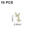 Miniatyrbillede 2 af 5: 10 stk 3D Krystal Rhinestone Stene til Neglekunst, Dekoration til Kvinder Piger Damer