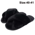 Miniatyrbillede 1 af 8: Sutsko til kvinder, åbne tå Fuzzy Fluffy Hjemmesutsko Cozy Me