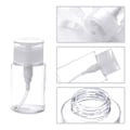 Miniatyrbillede 3 af 5: Professionel Push Down Flydende Pumpning Tom Flaske Dispenser 100ML