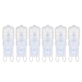 Miniatyrbilde 2 av 8: 6 stk G9 LED-pærer Dimmbare 3W Energibesparende 360 Graders Lys Pære for Taklamper og Hengelamper Hvit Lys 220-240V