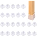 Miniatyrbild 1 av 5: Stolsbenskydd set, Mmgoqqt, Silikon, Fyrkantig, Transparent, 24 st