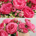 Miniatyrbild 3 av 7: 3 Buketter Konstgjorda Blommor Utomhus UV-Resistenta Falska Blommor