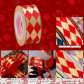 Miniatyrbild 3 av 7: Diamant 2.5 Tryckt bandad bakgåva låda förpackning band diy