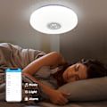 Miniatyrbild 5 av 5: 36W dimbar LED-taklampa, Bluetooth-högtalare, ljus med fjärrkontroll/app-kontroll, RGB-färgbyte, taklampa för
