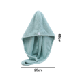 Miniatyrbillede 2 af 5: Mikrofiber Hårhåndklæde, Kvinder Absorberende Hurtigtørrende Hårhat