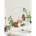 Miniatyrbild 7 av 8: Elegant Design Blomsterbåge Mittpunkt Med Robust Träbas, Mångsidiga Dekorations Metallbågar För Bröllopsfest Babyshower Jul Heminredning,