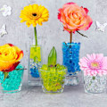 Miniatyrbild 5 av 6: Blå Vatten Jelly Beads, Kristalljord Vattenpärlor Gel för Innovativa Blomsterarrangemang, Sensoriska Verktyg med Bra Elasticitet, Giftfria Rena Färg Gel Pärlor