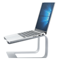Miniatyrbillede 4 af 5: Laptop Stativ - Ergonomisk Laptop Holder til Skrivebord, Notebook Stativ, Kompatibel med de fleste 10-15,6 tommer Laptops, sølv