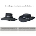 Miniatyrbillede 3 af 5: Bob solhat fiskerihat med bred skygge solhat justerbar bomuldshat UV-beskyttelse sommerhat