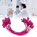 Miniatyrbild 1 av 8: Tandservettsklämma Säker Utsökt Stressavlastande Flexibel Plast Tandbibbklämma för Tandvård Lila