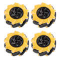 Pikkukuva 3 / 8: Mecanum-pyörät Omni-suuntaiset Älyrobottiauto-osat Tarvikkeet DIY-lelukomponentit 80 mm (2 paria)