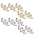 Miniatyrbillede 1 af 5: Slangeformet Neglepynt med Rhinestones, til DIY Håndværk Neglekunst Dekorationer