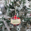 Miniatyrbillede 5 af 6: Landlig Gårdhus Julepynt, Tartan Stof Julepynt i Sækkelærred til Rustik Julefestpynt, Plys Julepynt Sæt til Juletræ, 4 stk.