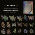 Miniatyrbilde 4 av 5: 100 Butterfly Laser DIY Dekorative Klistremerker Koffer Scooter Kjøleskap Telefon Klistremerker