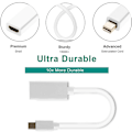 Miniatyrbild 6 av 8: Mini DP till HDMI-adapterkonverter för MacBook Air/Pro,