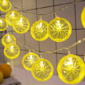 Miniatyrbild 1 av 7: Frukt Citron Skiva Ljusslingor LED Blinkande Slinga Batteri Powe