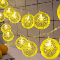 Miniatyrbillede 1 af 7: Frugt Citron Skiver Lysstreng LED Blinkende Lysstreng Batteridrevet