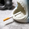 Miniatyrbild 2 av 6: Cigarraskfat, Ashtray i keramik för cigaretter, Haj Vindtät