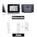 Miniatyrbild 7 av 8: Smart Väderprognosstation, Färgprognos med Inomhus- och Utomhustermometer, Hög Stabilitet och Precision, Digital Klocka, Låg Strömförbrukning,