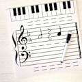 Miniatyrbillede 4 af 6: 1 sæt Sletbart Tavle Blankt Nodestativ til Musikstuderende Lærer