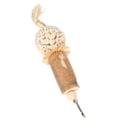 Miniatyrbild 5 av 5: Sola Stick Fågel Leksaker Kul Interaktiv Mjuk Boll Logg Sola Trä Majsblad Silke Lindra Uttråkning Papegoja Tugga Leksaker