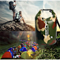 Miniatyrbild 5 av 5: Kamouflageväska PVC vattentät hinkväska Vattentät väska Strand